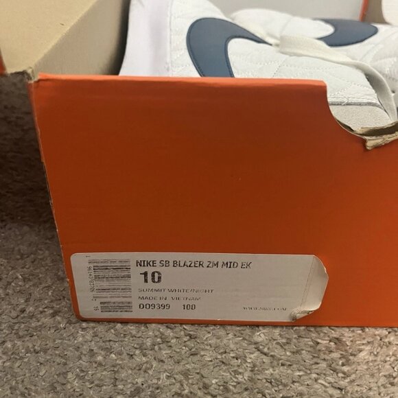 Size 10 - Eric Koston x Nike Zoom Blazer SB Mid White Nightshade - Picture 7 of 8